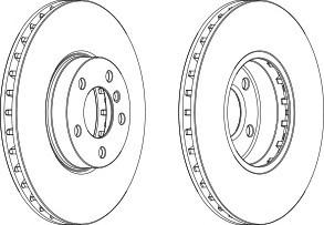 Тормозной диск FERODO DDF1714C-1