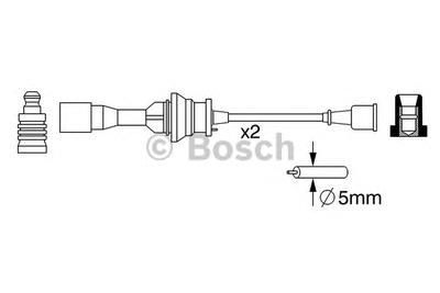 Комплект проводов зажигания BOSCH 0986357266