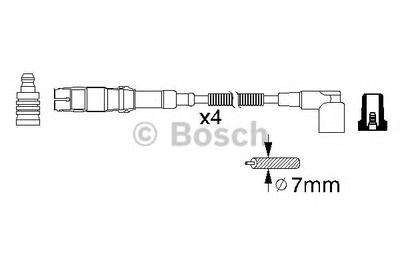 Комплект проводов зажигания BOSCH 0 986 356 310