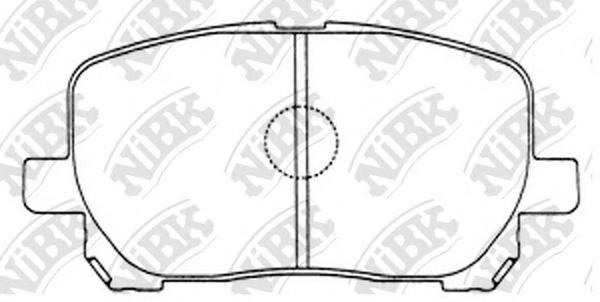 Комплект тормозных колодок, дисковый тормоз NiBK