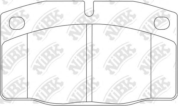 Комплект тормозных колодок, дисковый тормоз NiBK
