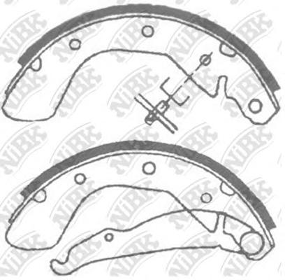 Комплект тормозных колодок NiBK