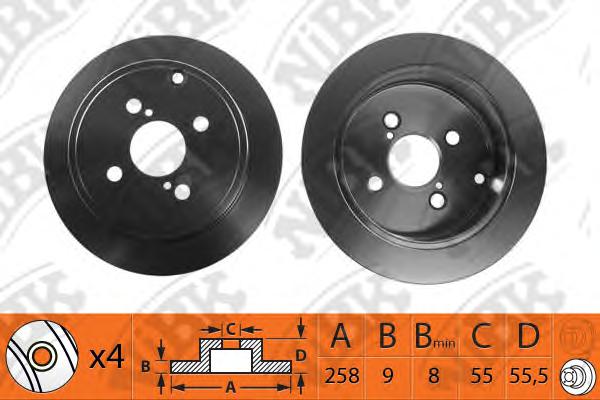 Тормозной диск NiBK