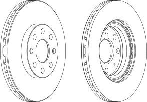 Тормозной диск FERODO DDF1304C
