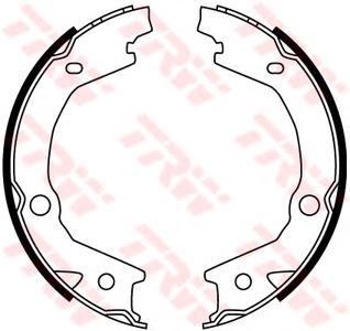 Комплект тормозных колодок, стояночная тормозная система TRW GS8747