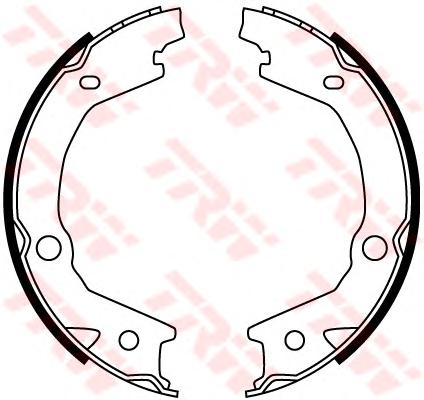 Комплект тормозных колодок, стояночная тормозная система TRW