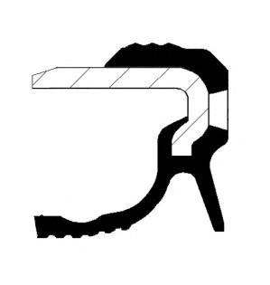 Уплотняющее кольцо, коленчатый вал CORTECO