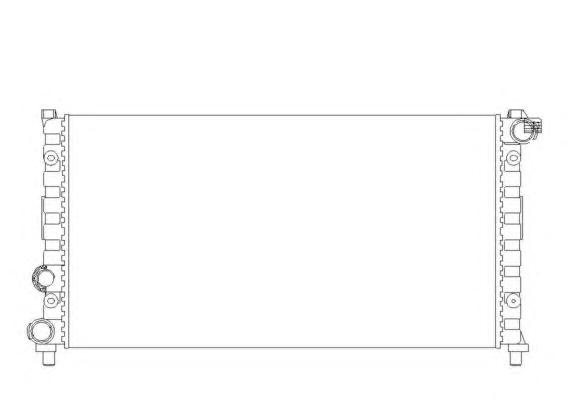 Радиатор, охлаждение двигателя NRF