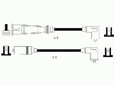 Комплект проводов зажигания NGK