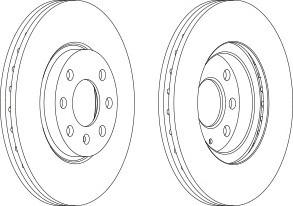 Тормозной диск FERODO DDF1131C
