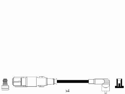 Комплект проводов зажигания NGK