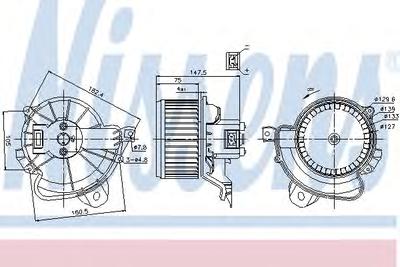 Вентилятор салона NISSENS 87086