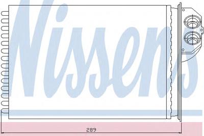 Теплообменник, отопление салона NISSENS 72943