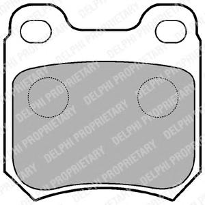 Комплект тормозных колодок, дисковый тормоз DELPHI