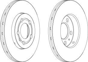 Тормозной диск FERODO DDF927C
