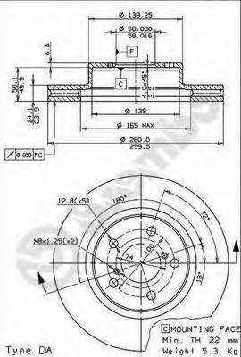 Тормозной диск BREMBO
