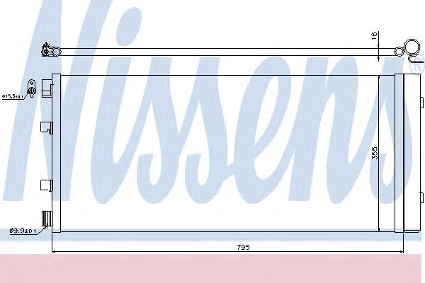 Конденсатор, кондиционер NISSENS