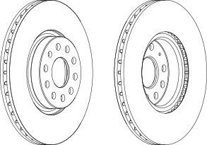 Тормозной диск FERODO DDF1305C