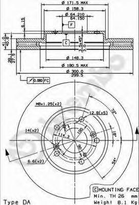 Тормозной диск BREMBO