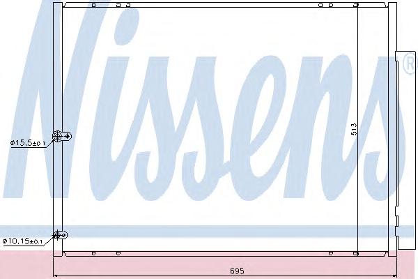 Конденсатор, кондиционер NISSENS