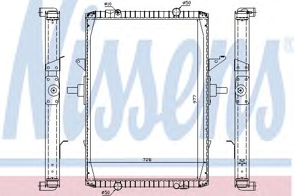 Радиатор, охлаждение двигателя NISSENS