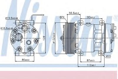 Компрессор, кондиционер NISSENS 89065