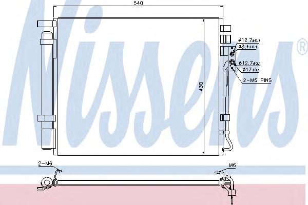 Конденсатор, кондиционер NISSENS