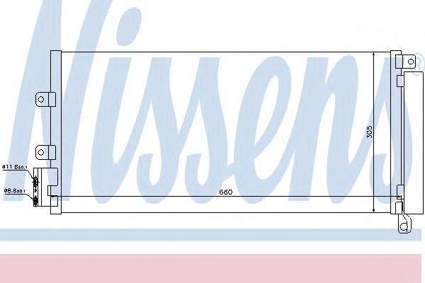 Конденсатор, кондиционер NISSENS