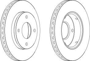 Тормозной диск FERODO DDF1621C
