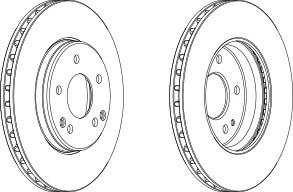 Тормозной диск FERODO DDF1135C