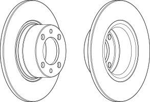 Тормозной диск FERODO DDF1035C