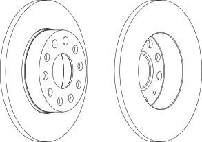 Тормозной диск FERODO DDF1276C