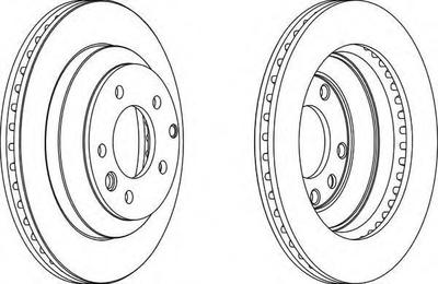 Тормозной диск FERODO DDF1580C