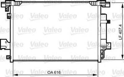 Конденсатор, кондиционер VALEO 814315