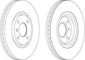 Тормозной диск FERODO DDF1152C