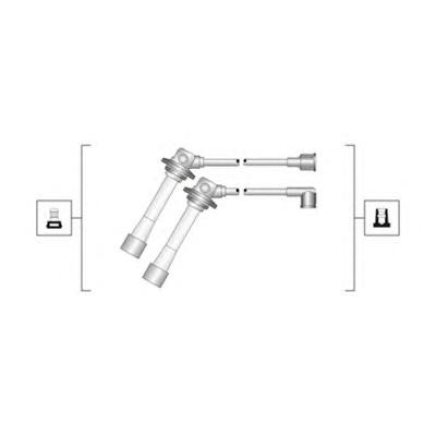 Комплект проводов зажигания MAGNETI MARELLI