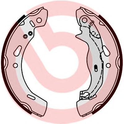 Комплект тормозных колодок BREMBO