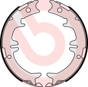 Комплект тормозных колодок, стояночная тормозная система BREMBO S83542