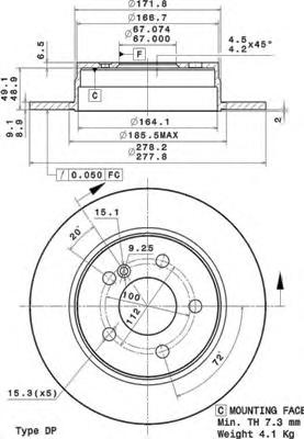 Тормозной диск BREMBO
