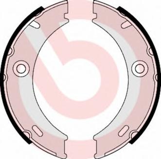 Комплект тормозных колодок, стояночная тормозная система BREMBO