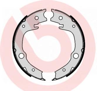 Комплект тормозных колодок, стояночная тормозная система BREMBO