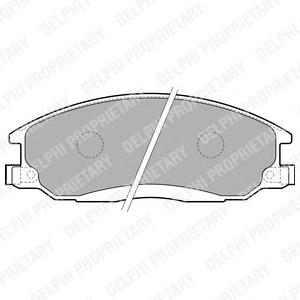 Комплект тормозных колодок, дисковый тормоз DELPHI