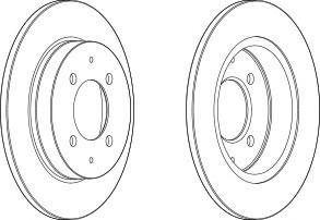 Тормозной диск FERODO DDF1622C
