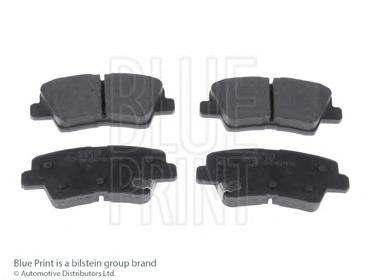 Комплект тормозных колодок, дисковый тормоз BLUE PRINT