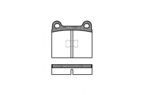 Комплект тормозных колодок, дисковый тормоз REMSA