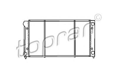 Радиатор, охлаждение двигателя TOPRAN 103445