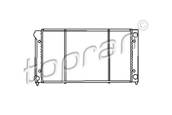 Радиатор, охлаждение двигателя TOPRAN