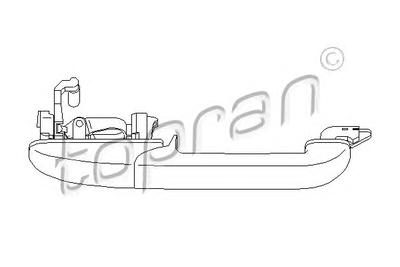 Ручка двери TOPRAN 108479