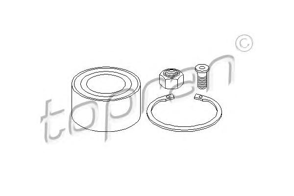 Комплект подшипника ступицы колеса TOPRAN