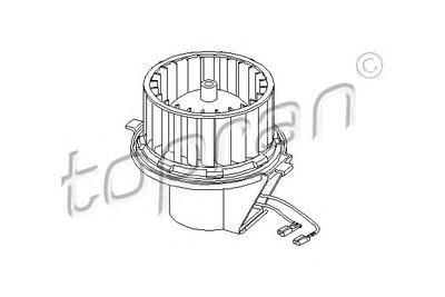 Электродвигатель, вентиляция салона TOPRAN 107228